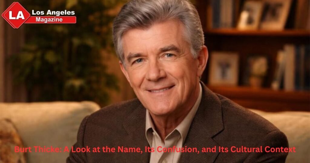 Burt Thicke: A Look at the Name, Its Confusion, and Its Cultural Context Burt Thicke: A Look at the Name, Its Confusion, and Its Cultural Context