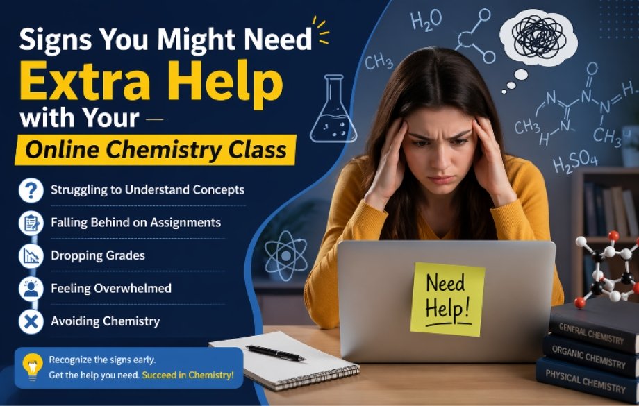 Signs You Might Need Extra Help with Your Online Chemistry Class