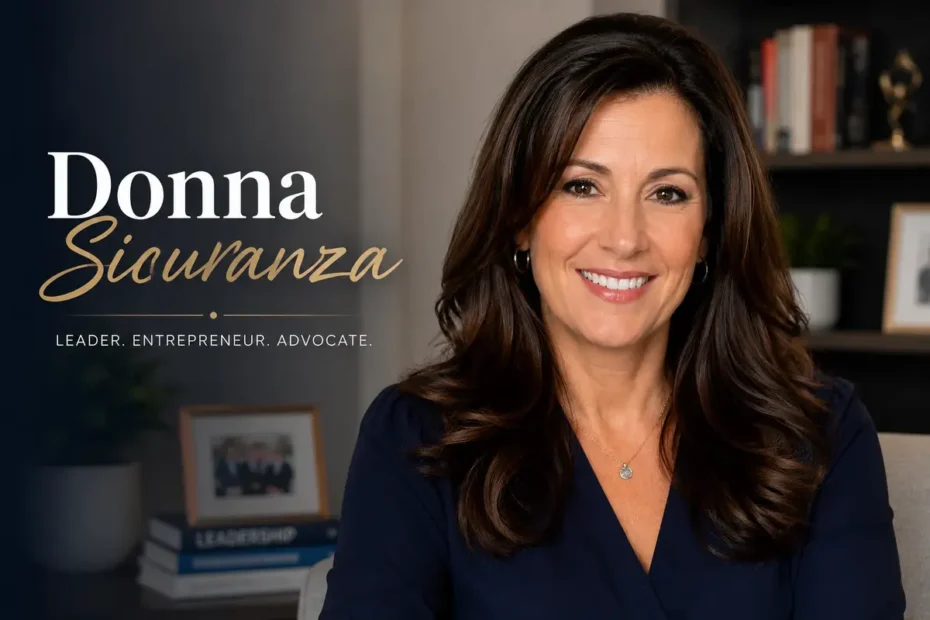 Donna Sicuranza portrait in a professional indoor setting